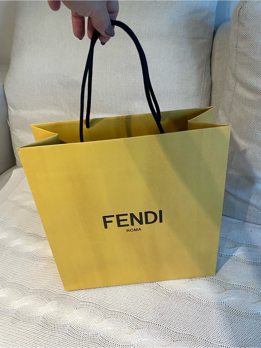 Fendi Yellow Bag Shopping Bag